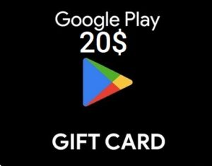 گیفت کارت گوگل پلی 20 دلاری