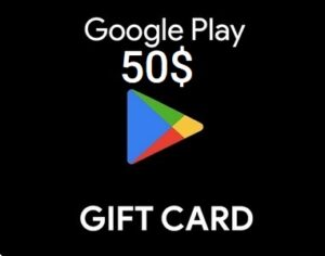 گیفت کارت گوگل پلی 50 دلاری